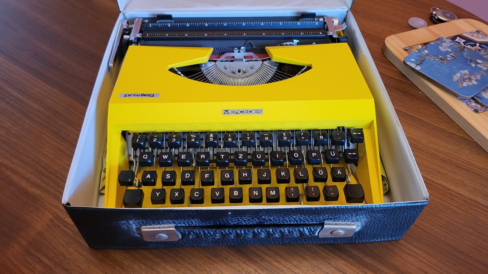 Vintage typmachine merk mercedes, Ophalen of Verzenden, Zo goed als nieuw