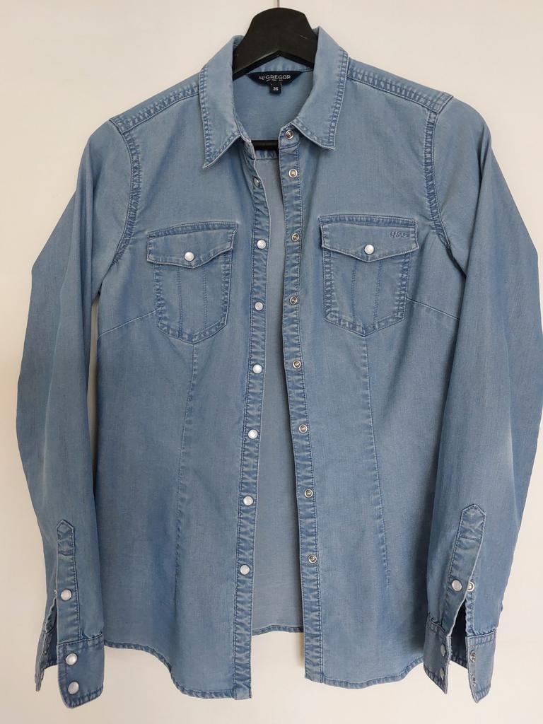 McGregor getailleerde blouse maat 36, McGregor, Blauw, Ophalen of Verzenden, Zo goed als nieuw