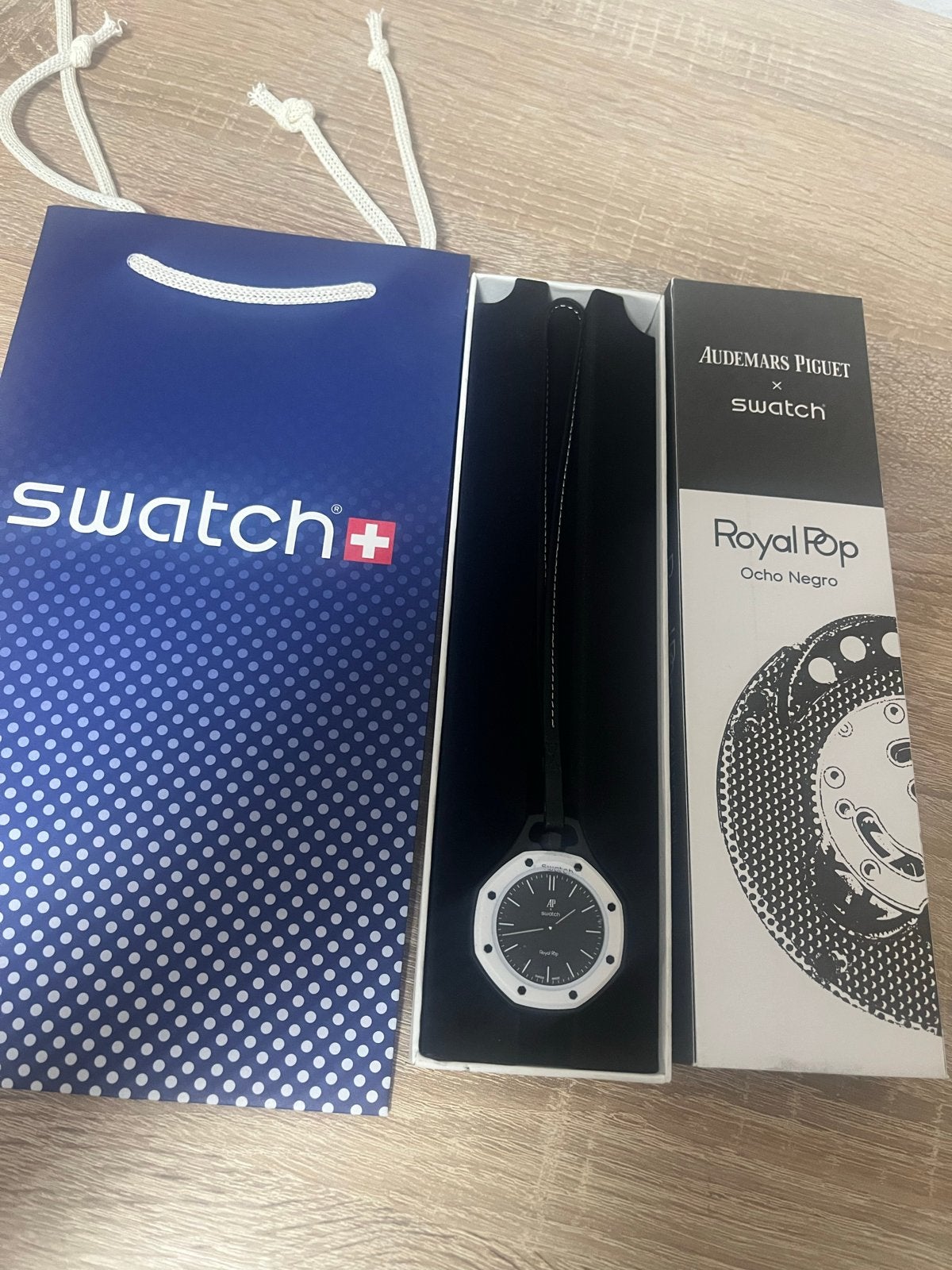 Swatch x AP Horloge, Nieuw, Ophalen of Verzenden, Kunststof, Zakhorloge