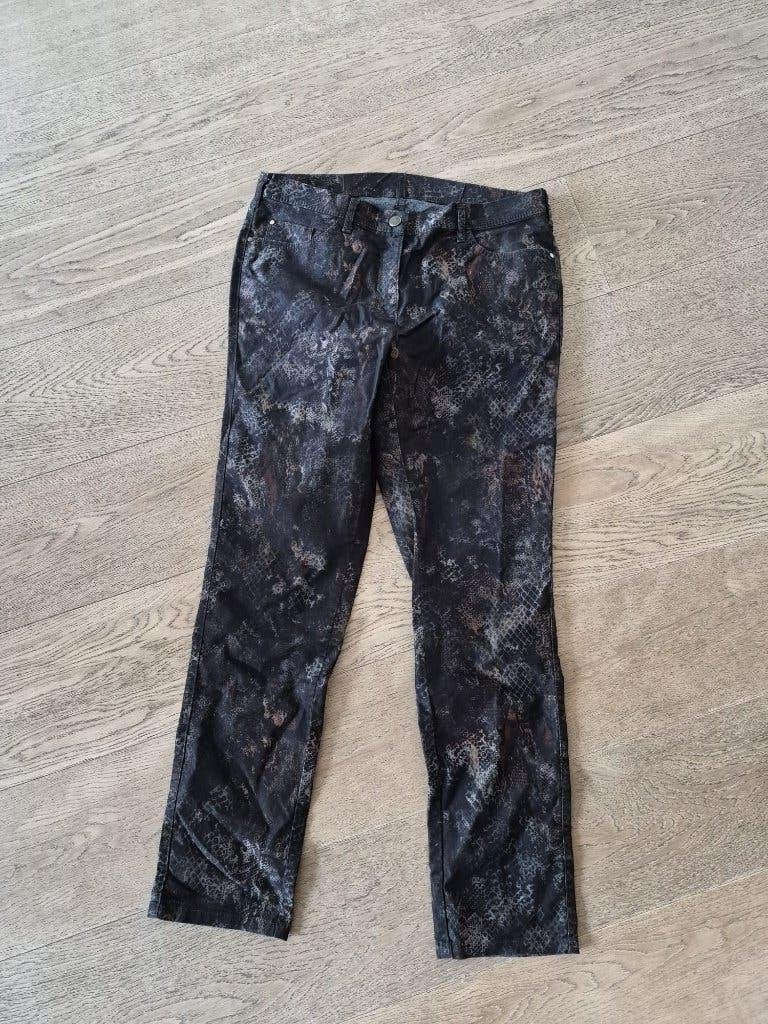 Broek maat 44 dames - grijs / zwart, Zwart, Maat 42/44 (L), Ophalen of Verzenden, Lang