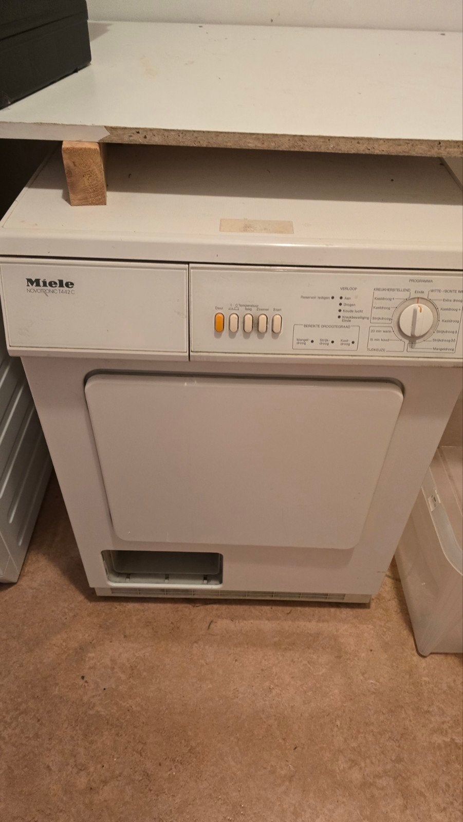 Miele Novotronic T442C Condensdroger, Ophalen