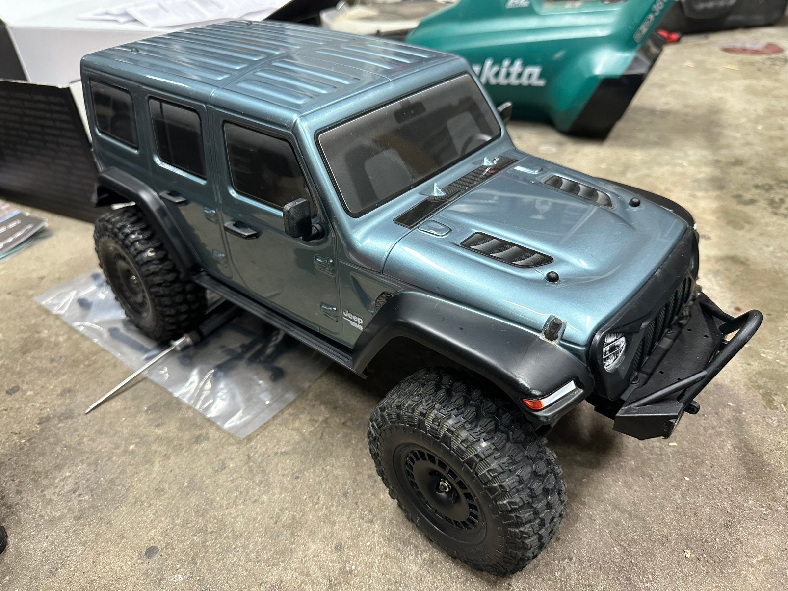 Absima CR3.4 Sherpa ECO 1:10 Crawler – Gunmetal Jeep Body, Elektro, Auto offroad, Ophalen of Verzenden, Zo goed als nieuw