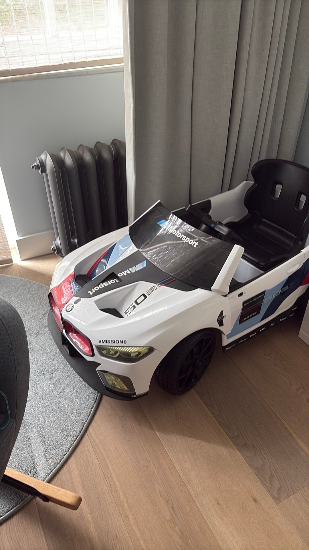 Elektrische kinderauto BMW M8 sport, Ophalen, Gebruikt