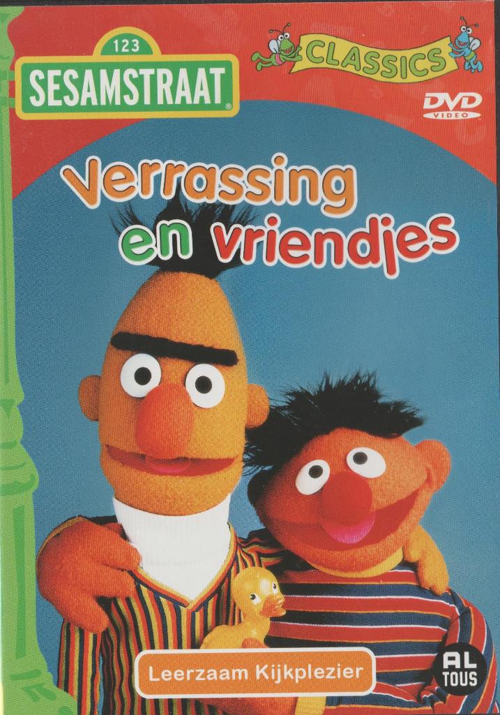 30) Sesamstraat; Verrassing en Vriendjes, Gebruikt, Tekenfilm, Ophalen of Verzenden, Alle leeftijden