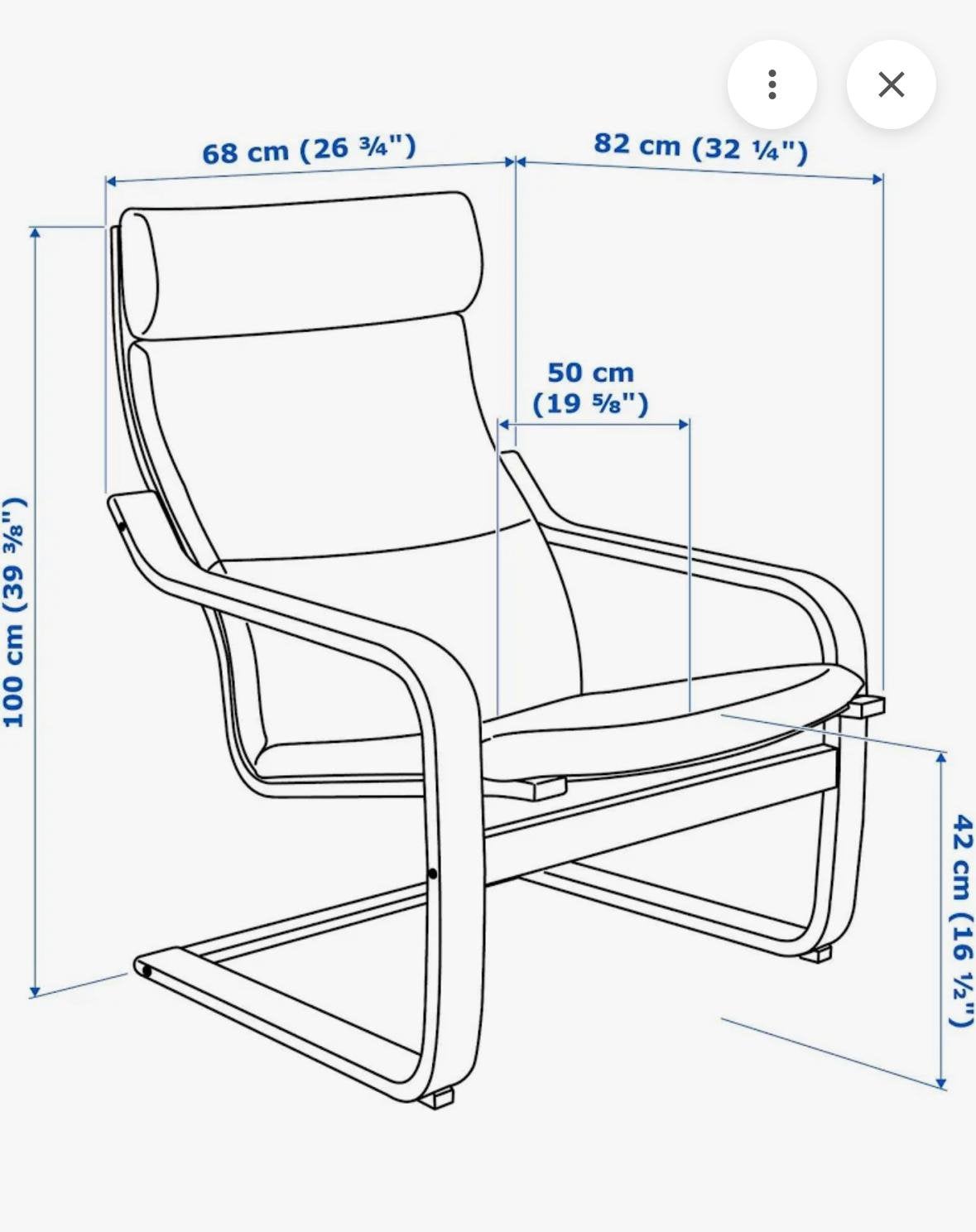 Ikea stoel, Ophalen, Zo goed als nieuw, Eén, Stof