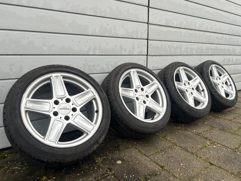 17" AC Schnitzer Type 3 5x120 BMW E36 E46 Z3 + spoke inserts, Ophalen, Gebruikt, Velg(en), 17 inch