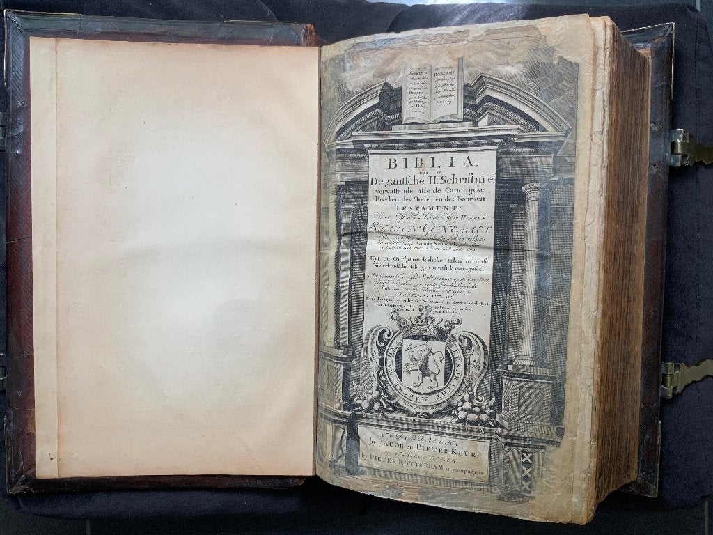 Antieke Statenbijbel 1710, Antiek en Kunst, Verzenden