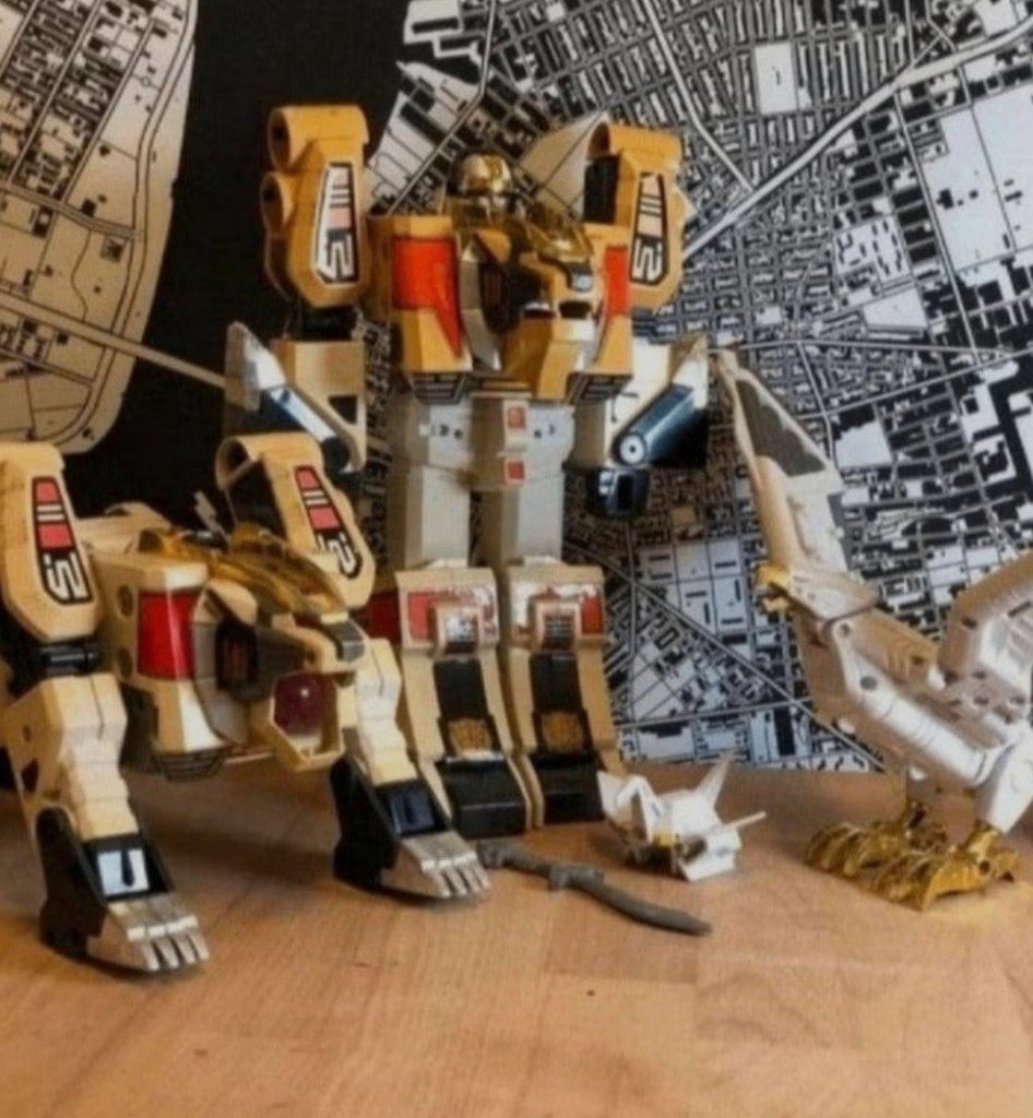 Mighty Morphin Power Rangers Tigerzord Ninjazord Tor shuttle, Ophalen of Verzenden, Gebruikt