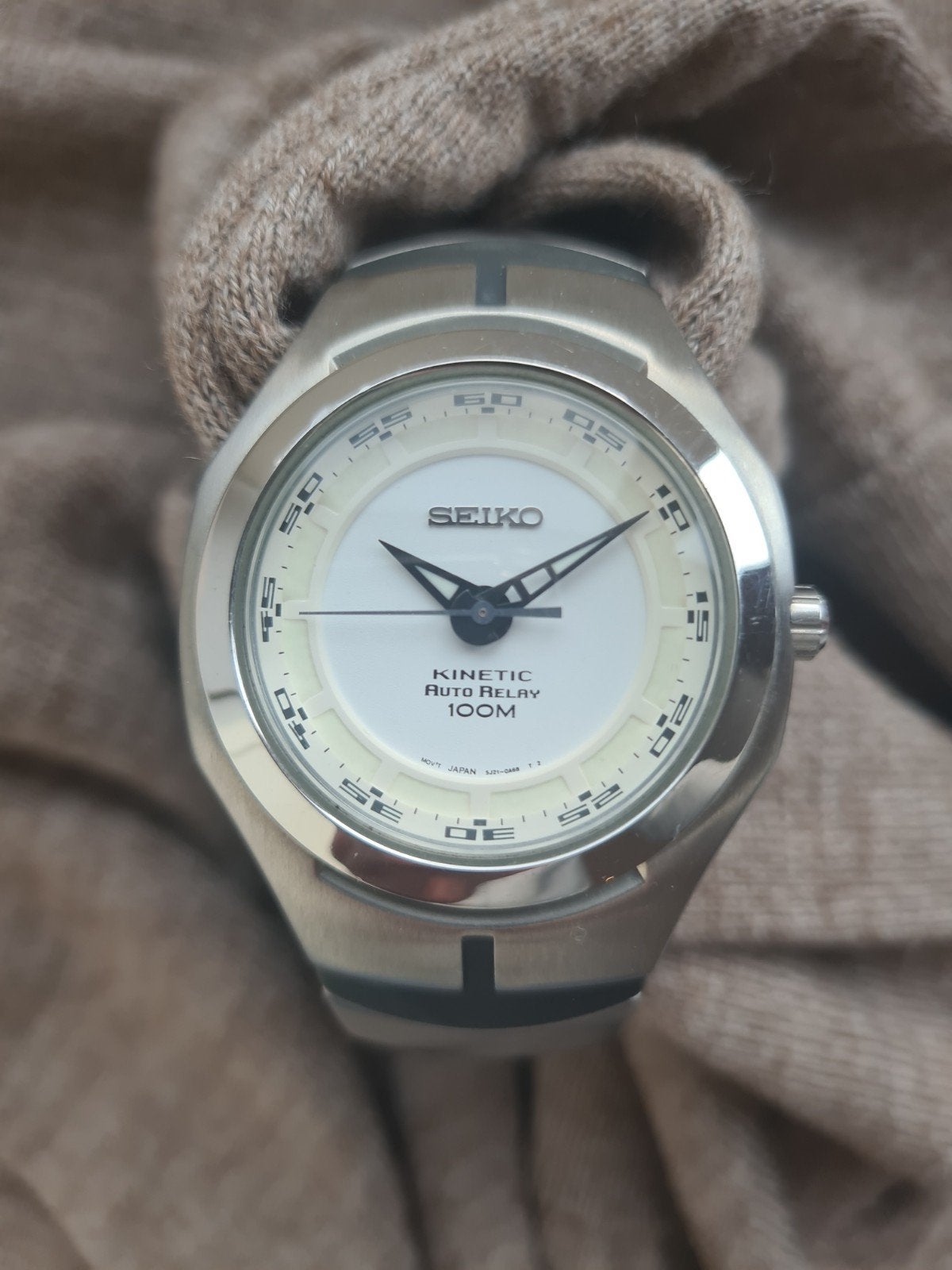 Seiko Kinetic Polshorloge - Zeer Goede Conditie, Seiko, Staal, Polshorloge, Kunststof