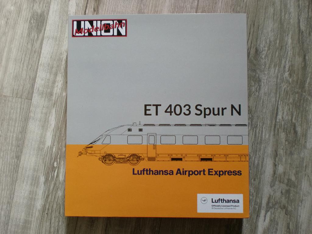 Modellbahn Union ET 403 Spur N Lufthansa Airport Express, Hobby en Vrije tijd, Modeltreinen | N-Spoor, Overige merken, Gelijkstroom