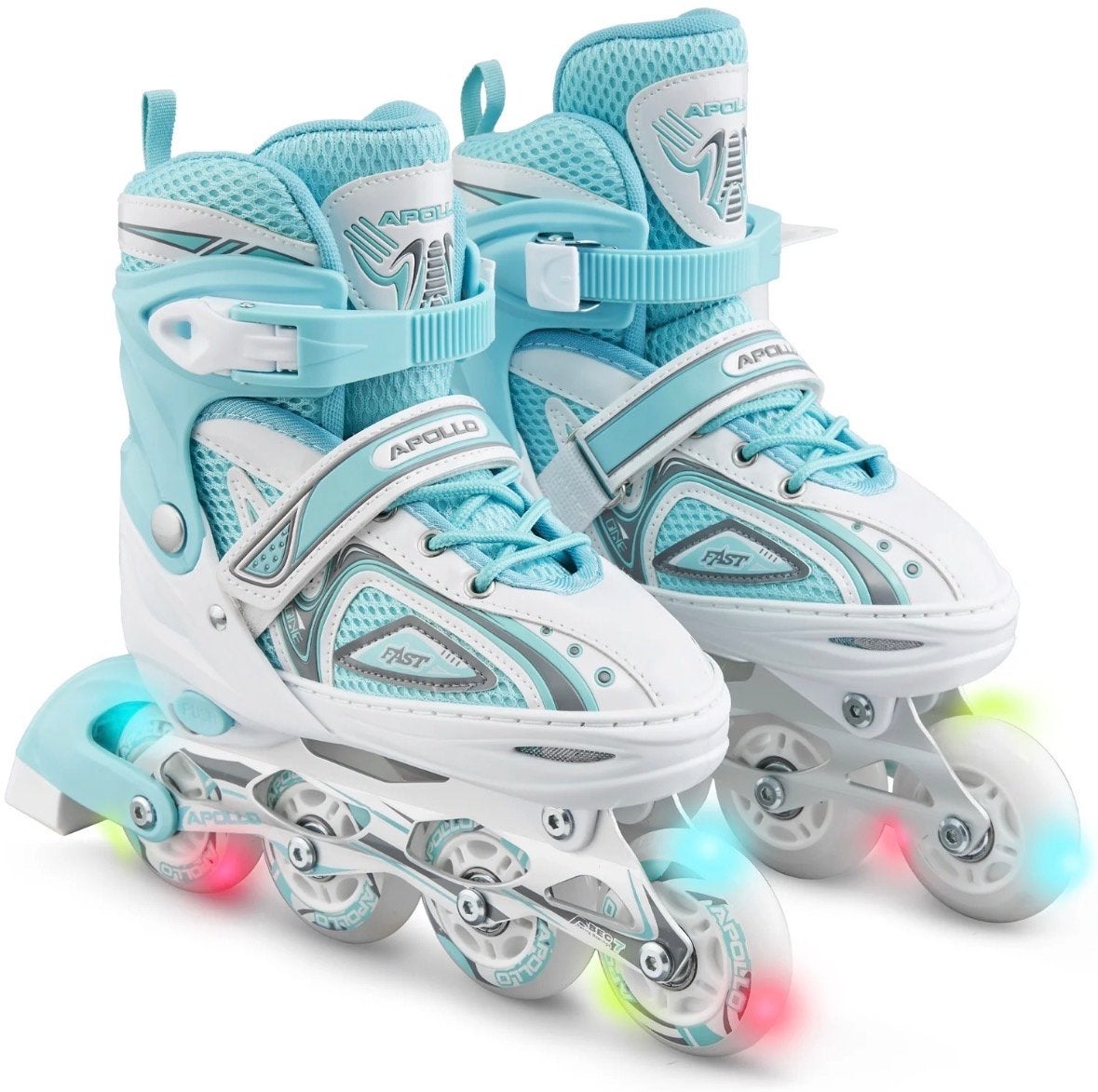 Apollo verstelbare inline skates met LED maat 39-42, Verstelbaar, Kinderen, Ophalen of Verzenden, Zo goed als nieuw