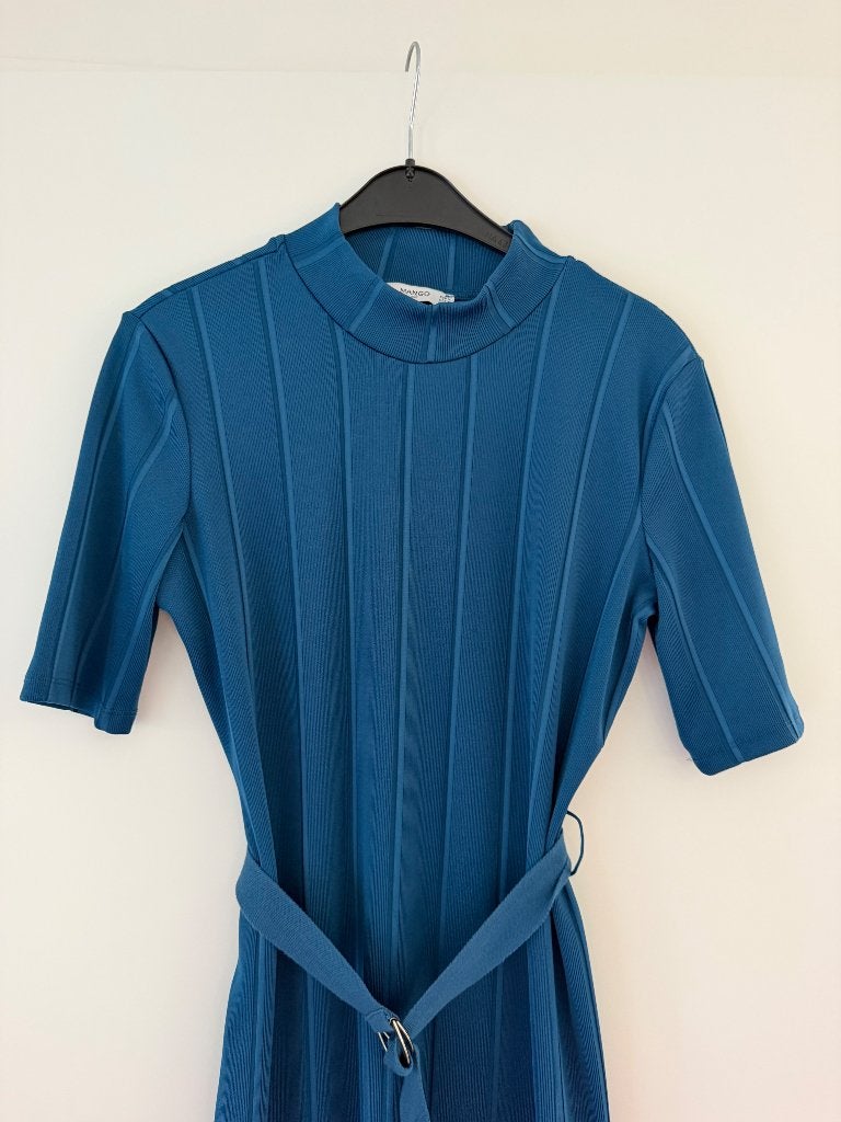 Mango jurk in nieuwstaat - damesmaat M, Maat 38/40 (M), Mango, Blauw, Ophalen of Verzenden