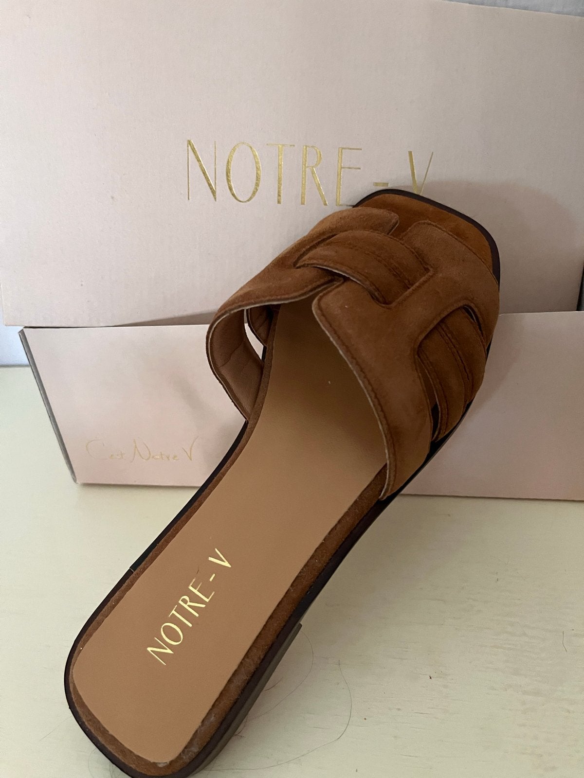 Notre V suède sandalen maat 39, Kleding | Dames, Schoenen, Bruin, Nieuw, Sandalen of Muiltjes, Ophalen of Verzenden