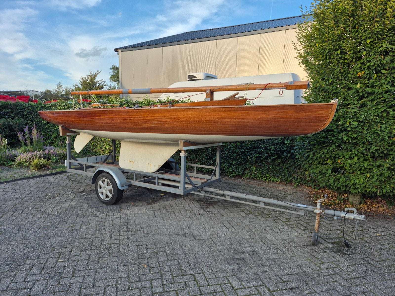 4 houten zeilboten (o.a. BMers) inclusief trailer, Watersport en Boten, Ophalen, Gebruikt, Overige brandstoffen, Traditionele zeilboot