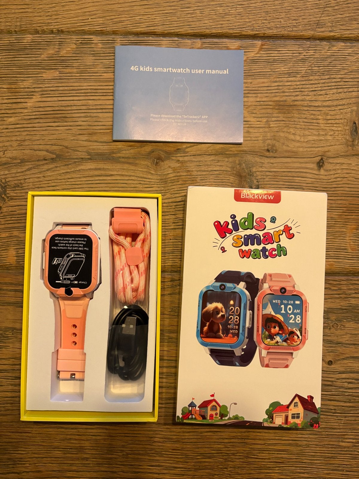BLACKVIEW Z30 Kids Smartwatch 4G GPS Roze - Ongebruikt, Ophalen of Verzenden, Nieuw, Roze, Meisje