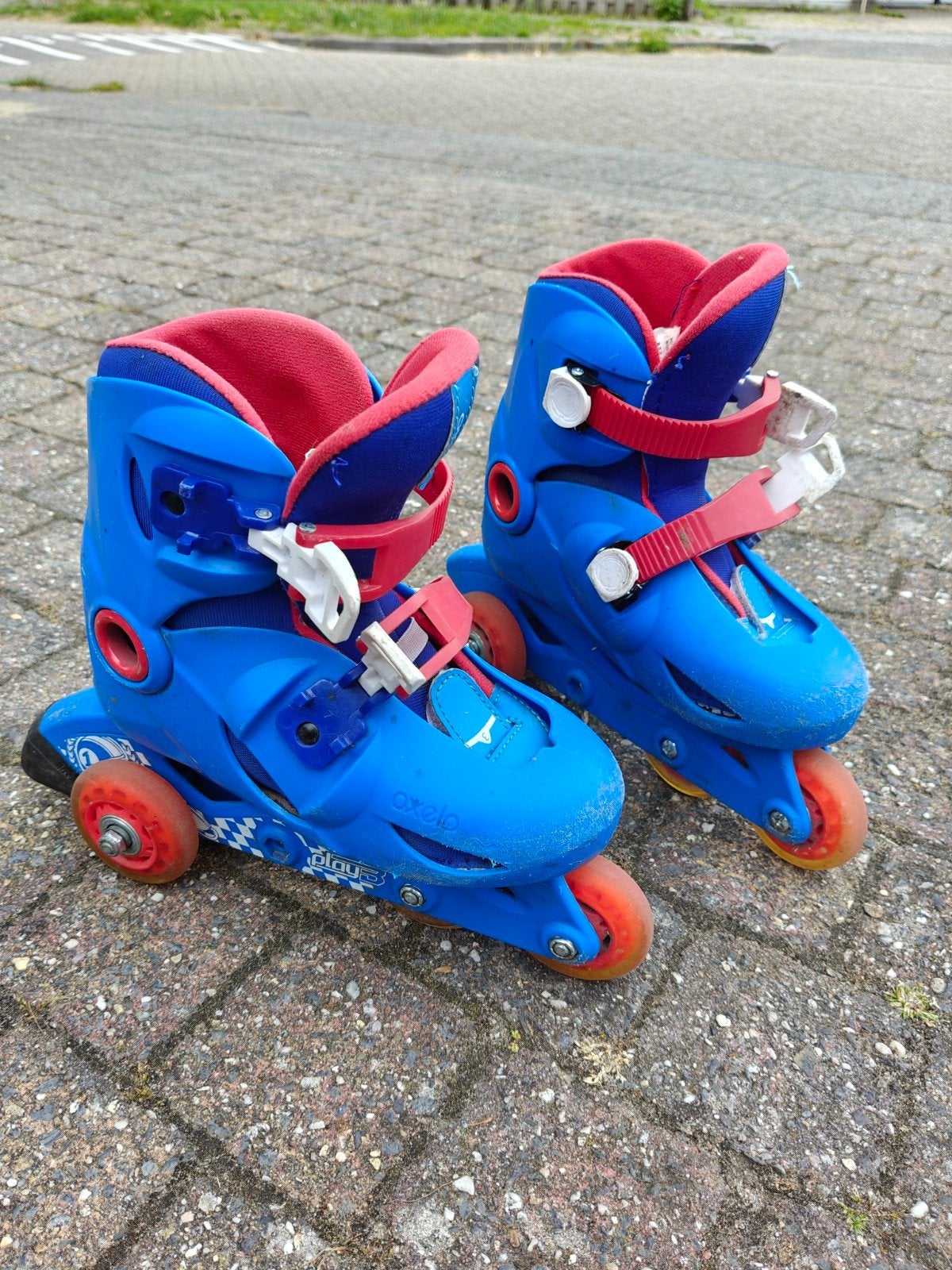 Verstelbare kinder rolschaatsen - Oxelo Roller Play 3 Boy, Sport en Fitness, Schaatsen, Ophalen of Verzenden, Gebruikt, Overige typen