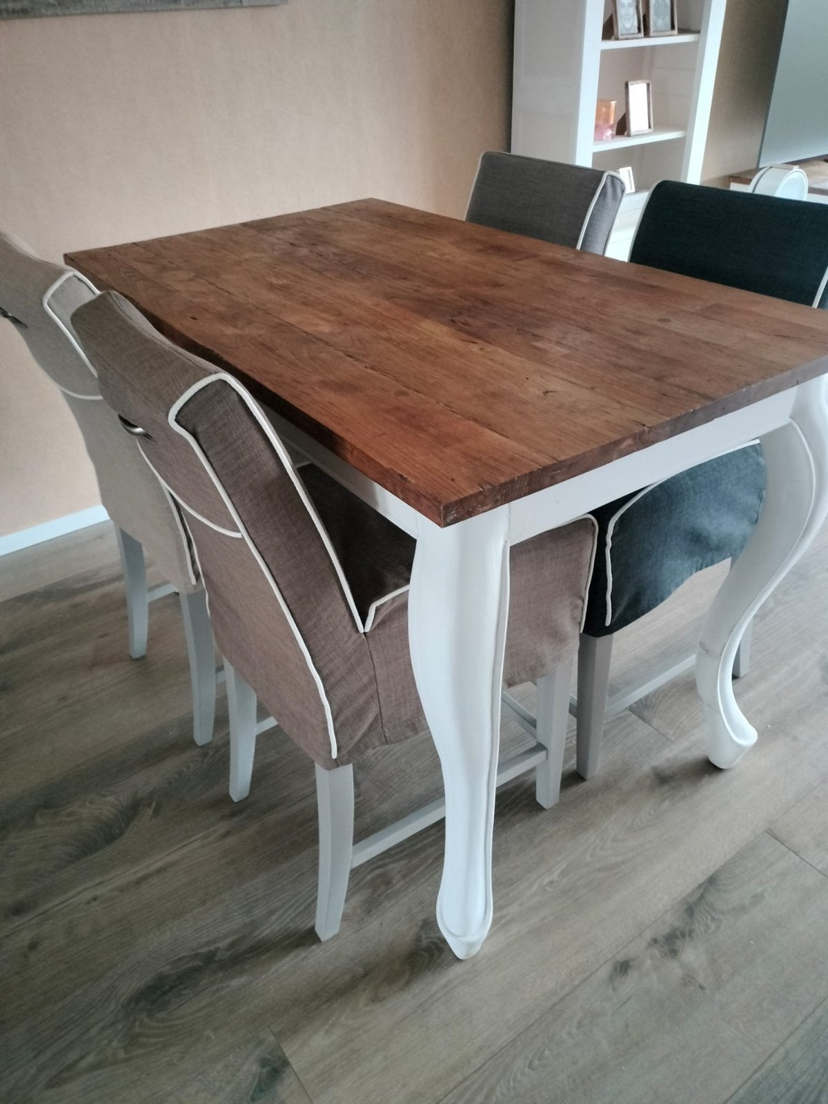 Eethoek + 4 stoelen, Ophalen, Gebruikt, 4 tot 6 stoelen