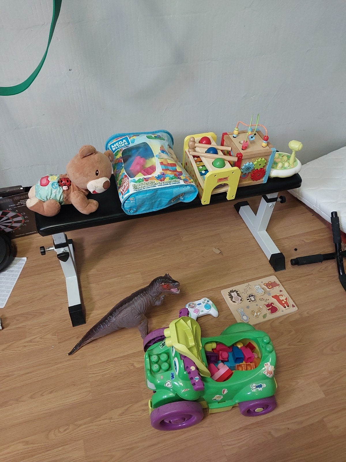Groot Speelgoedpakket: Beer, Loopwagen, Mega Bloks & Meer, Ophalen of Verzenden, Gebruikt, Jongen of Meisje