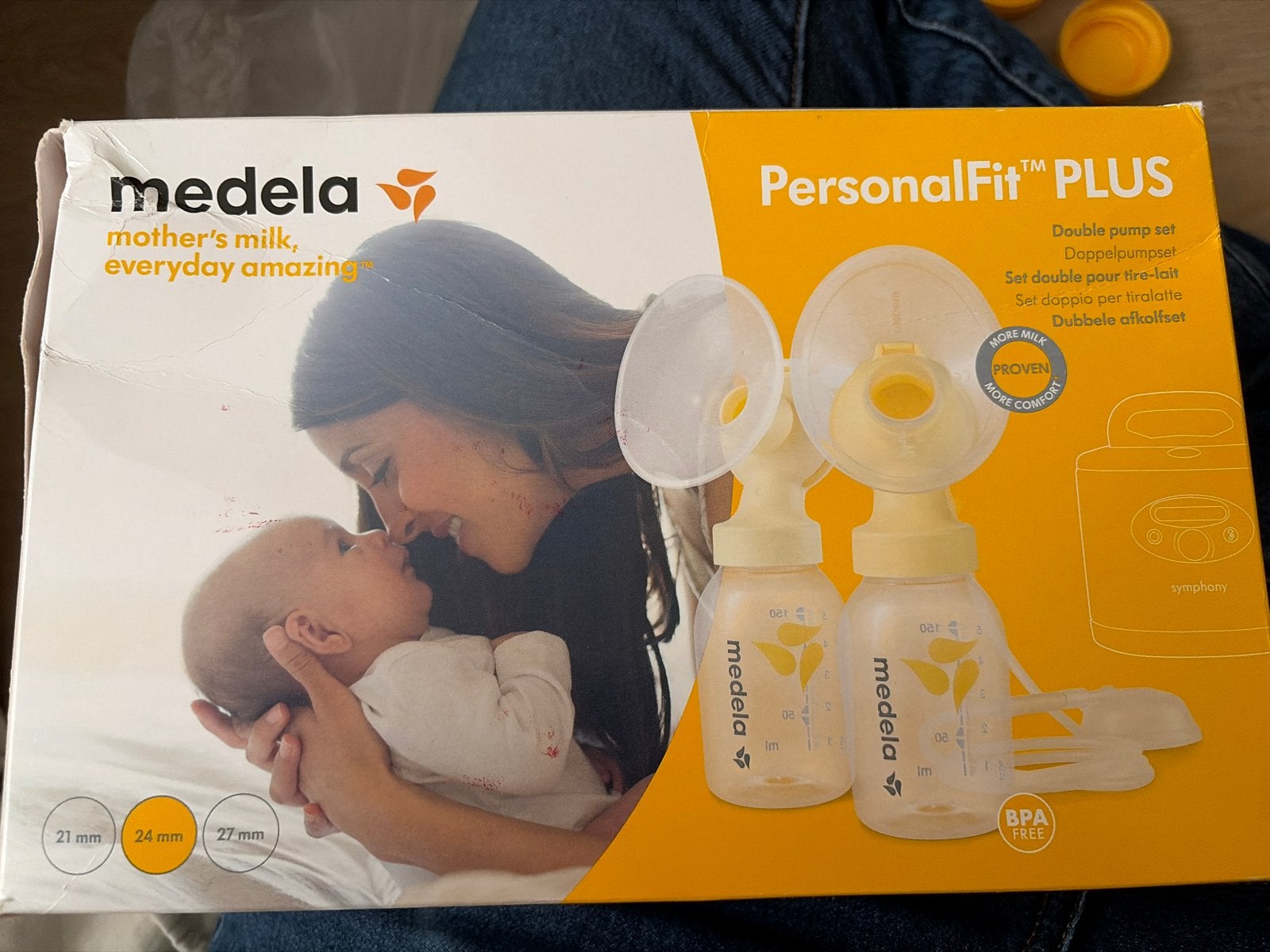 Medela PersonalFit Plus Afkolfset 24mm voor Symphony, Ophalen, Zo goed als nieuw