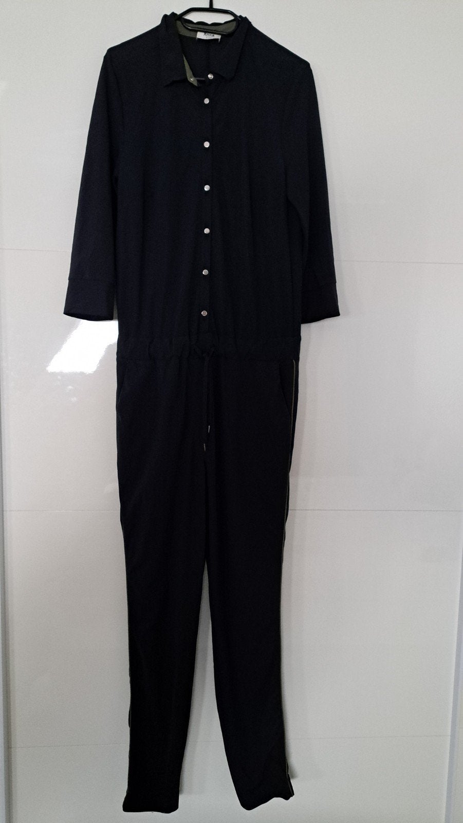 Anna van Toor zwarte jumpsuit travel met 3/4 mouwen maat 38, Maat 38/40 (M), Anna, Zwart, Ophalen of Verzenden