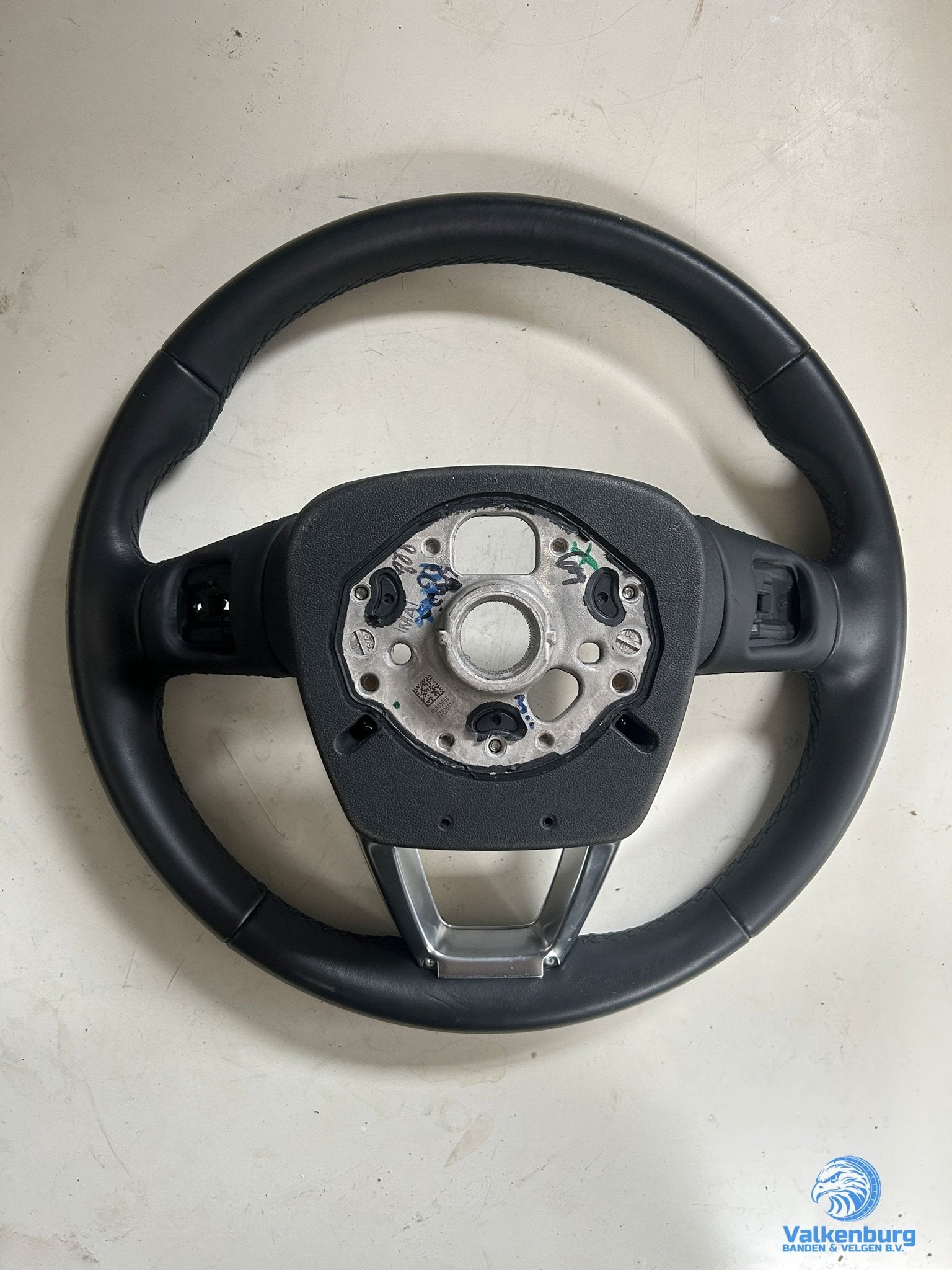 Originele Audi A4 S4 Q4 Q5 Q7 Q8 leder stuurwiel stuurbedien, Gebruikt, -, -, Ophalen of Verzenden
