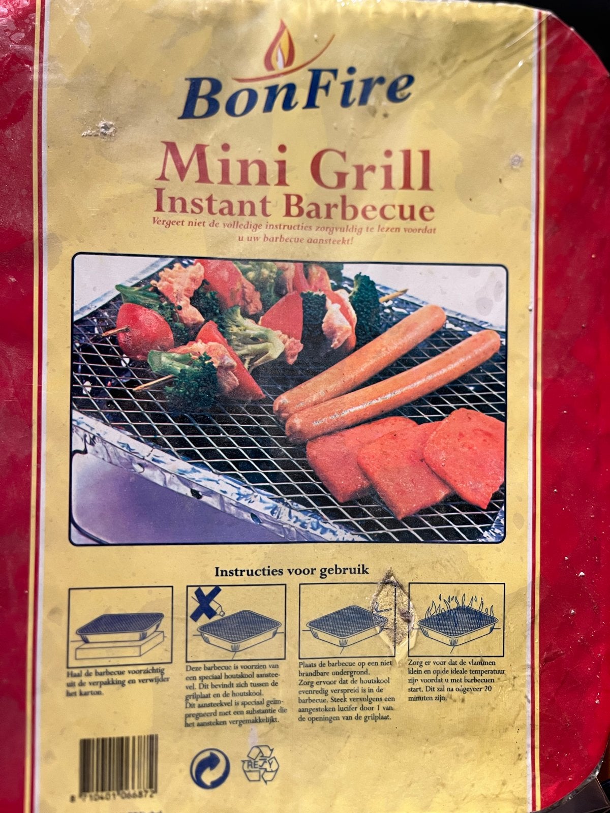 BonFire Mini Grill Instant Barbecue - Compact en Handig, Ophalen of Verzenden, Nieuw