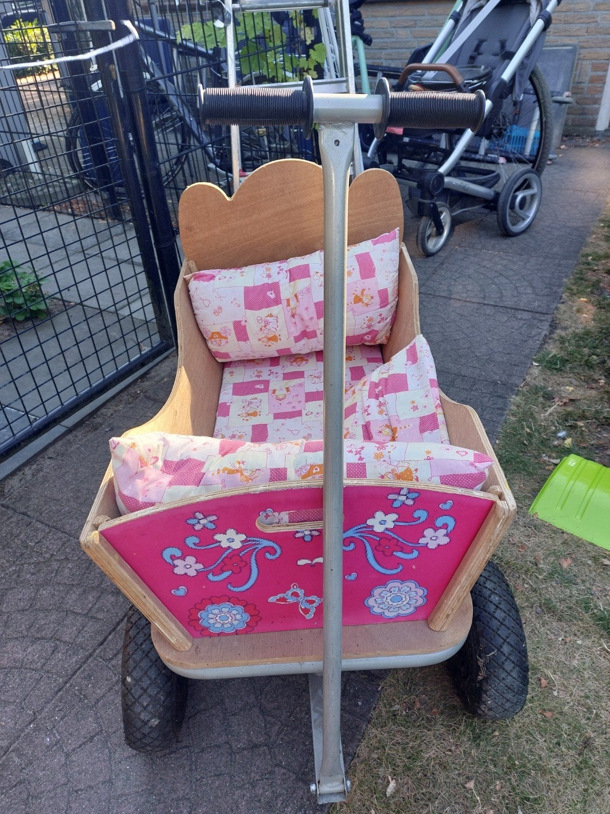houten bolderwagen, Ophalen, Gebruikt