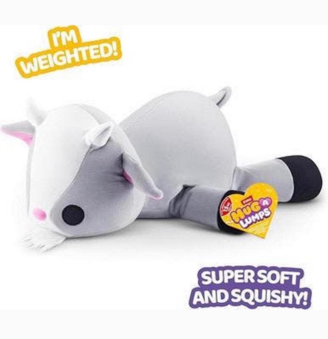 ZURU Hug a Lumps XL Pluche knuffel van 1.5 KG - 50cm - Geit, Overige typen, Nieuw, Ophalen of Verzenden, H