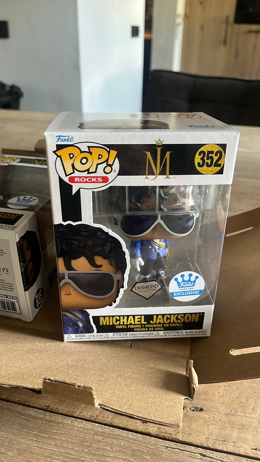 Funko pop 1984 grammy Micheal jackson, diamond exclusive, Ophalen of Verzenden, Zo goed als nieuw