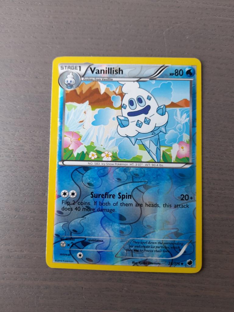 Plasma freeze 28/116 vanillish reverse, Ophalen of Verzenden, Zo goed als nieuw, Losse kaart, Foil