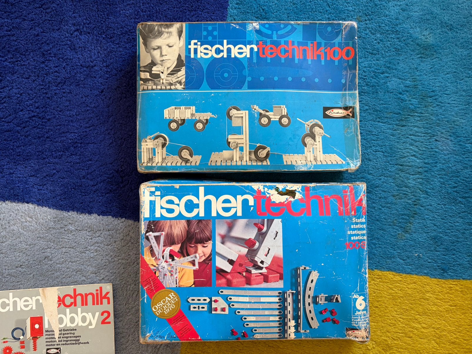 2 Oude Fischer Technik / Fischertechnik dozen, Ophalen of Verzenden, Gebruikt, Bouwen