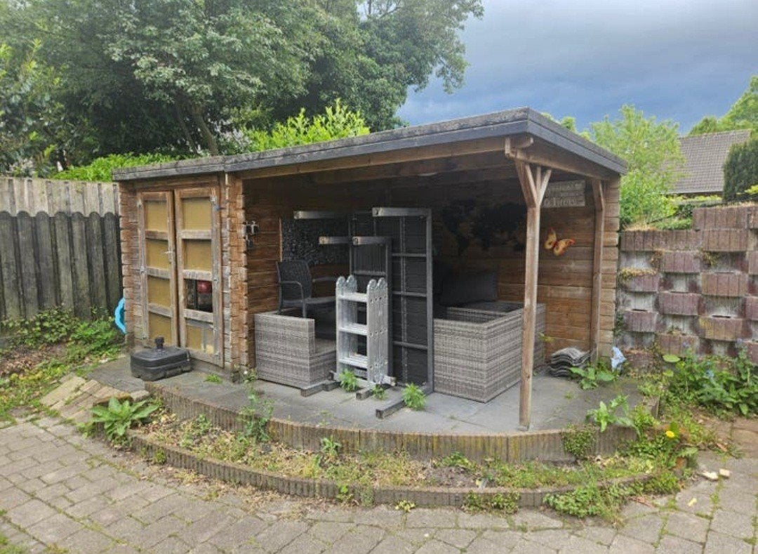 Gratis veranda/tuinhuisje/schuurtje - Zelf demonteren, Ophalen, Gebruikt, Hout, Overige typen