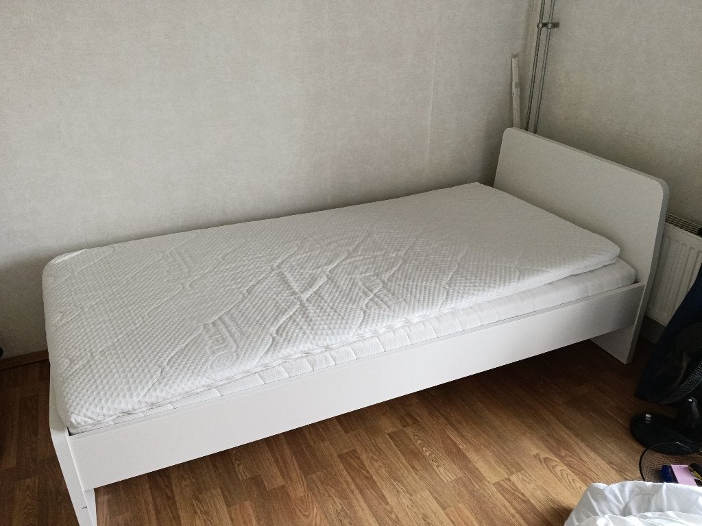 Ledikant, Huis en Inrichting, Ophalen, Gebruikt, 90 cm, Eenpersoons