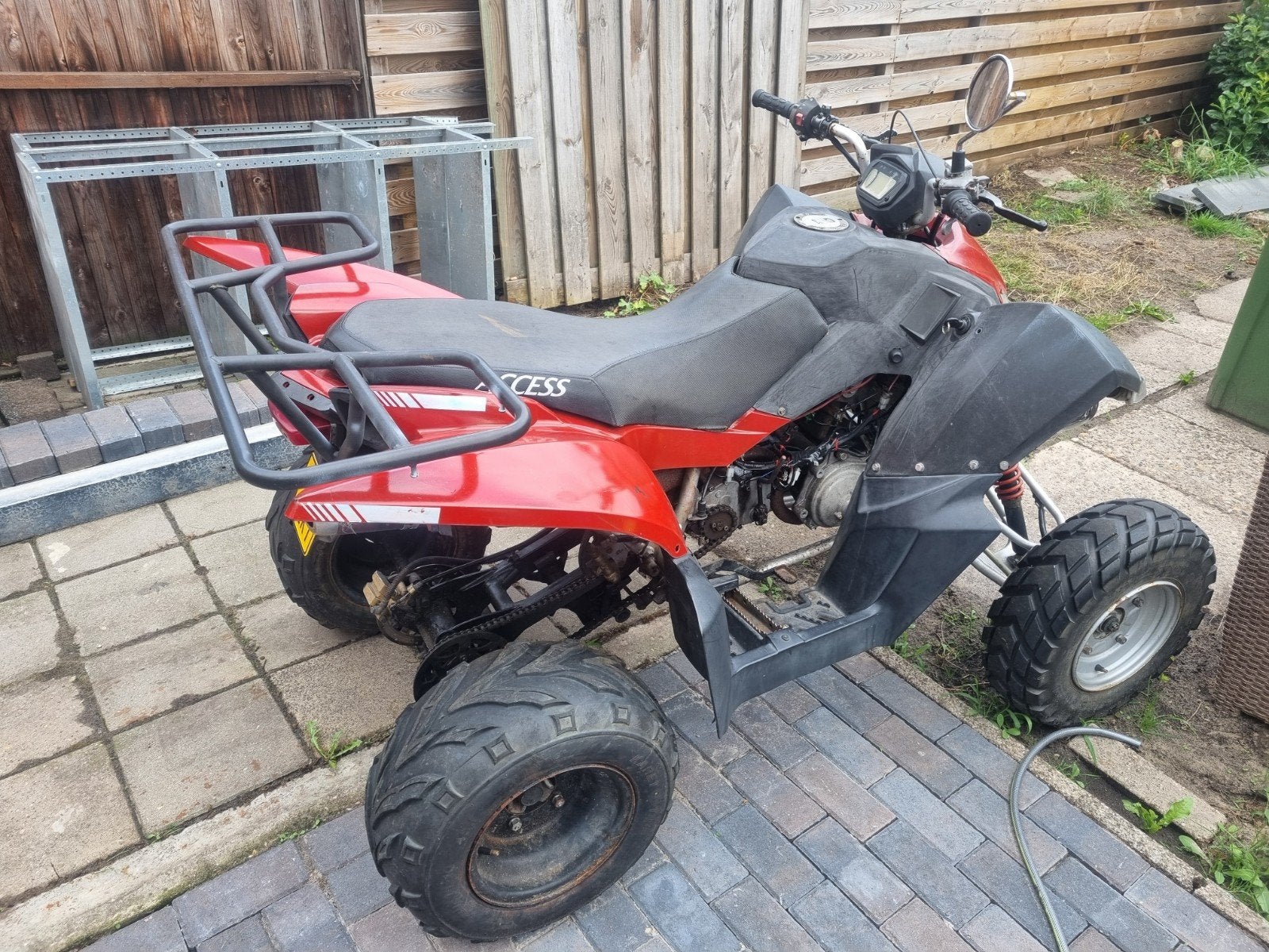 acces 50cc quad met kenteken opknapper loop of sloop, Ophalen of Verzenden, Gebruikt