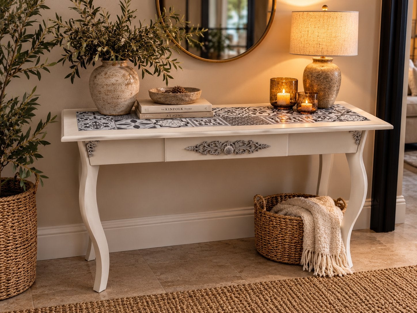 Mooie sidetable, Huis en Inrichting, Ophalen, 100 tot 150 cm, Zo goed als nieuw, 25 tot 50 cm