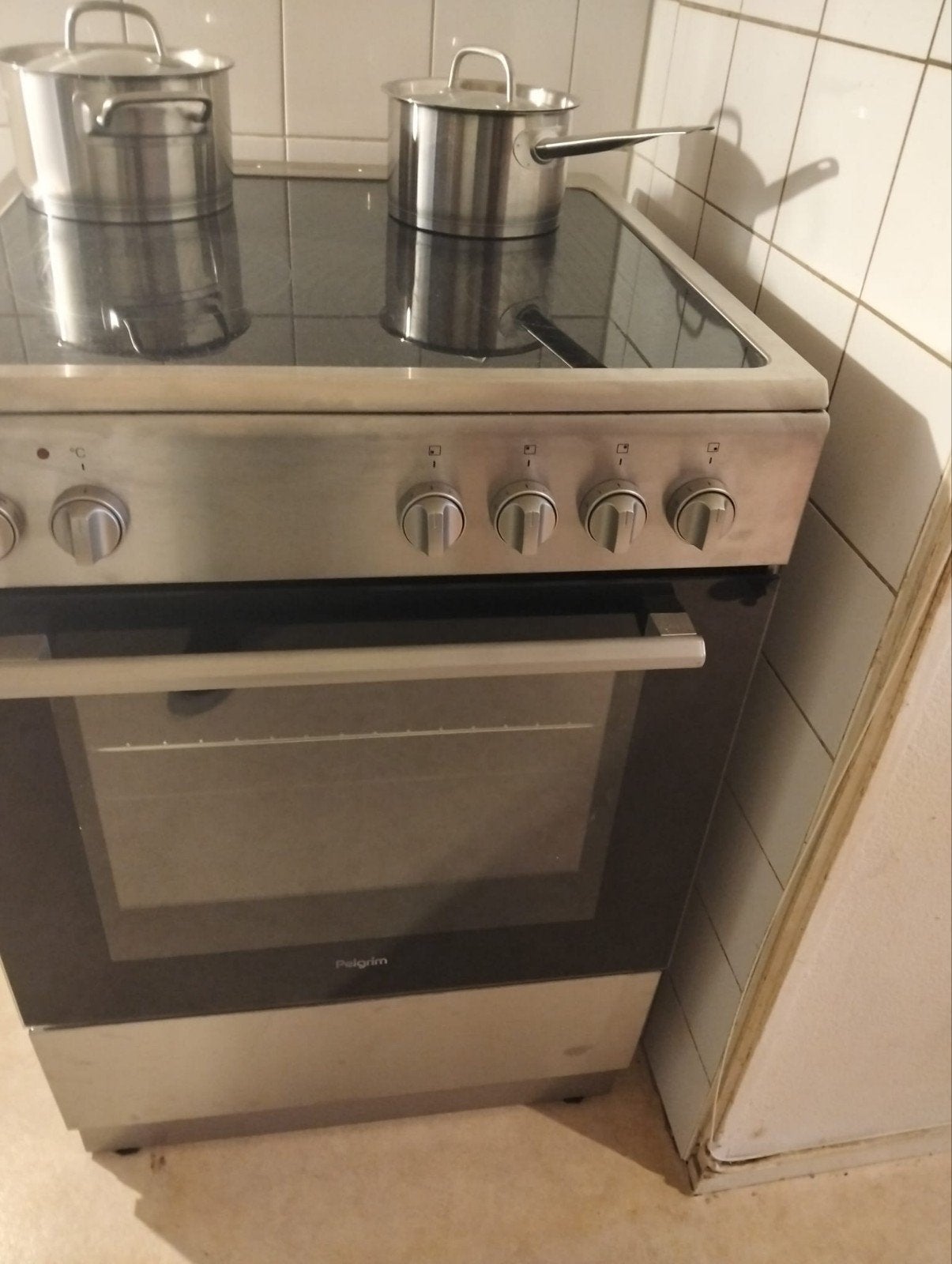 Pelgrim Fornuis met Keramische Kookplaat en Oven, Ophalen, Gebruikt, 60 cm of meer, Keramisch