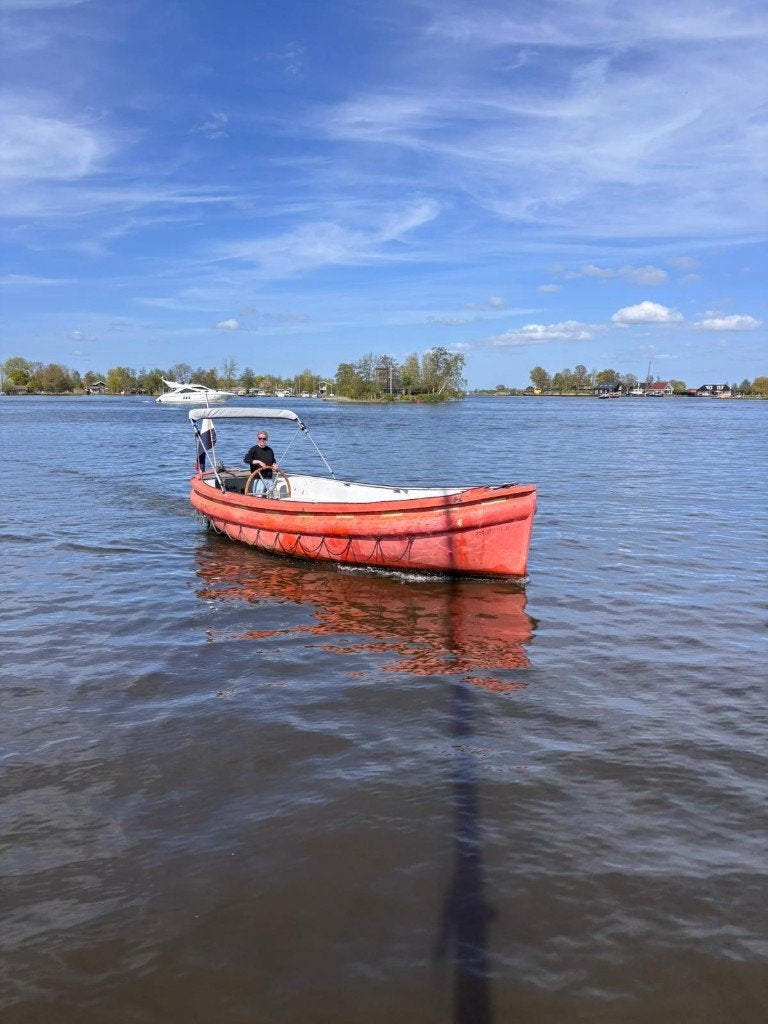 Stoere originele reddingssloep met Lister dieselmotor, Watersport en Boten, Gebruikt, Binnenboordmotor, Diesel, 8 m