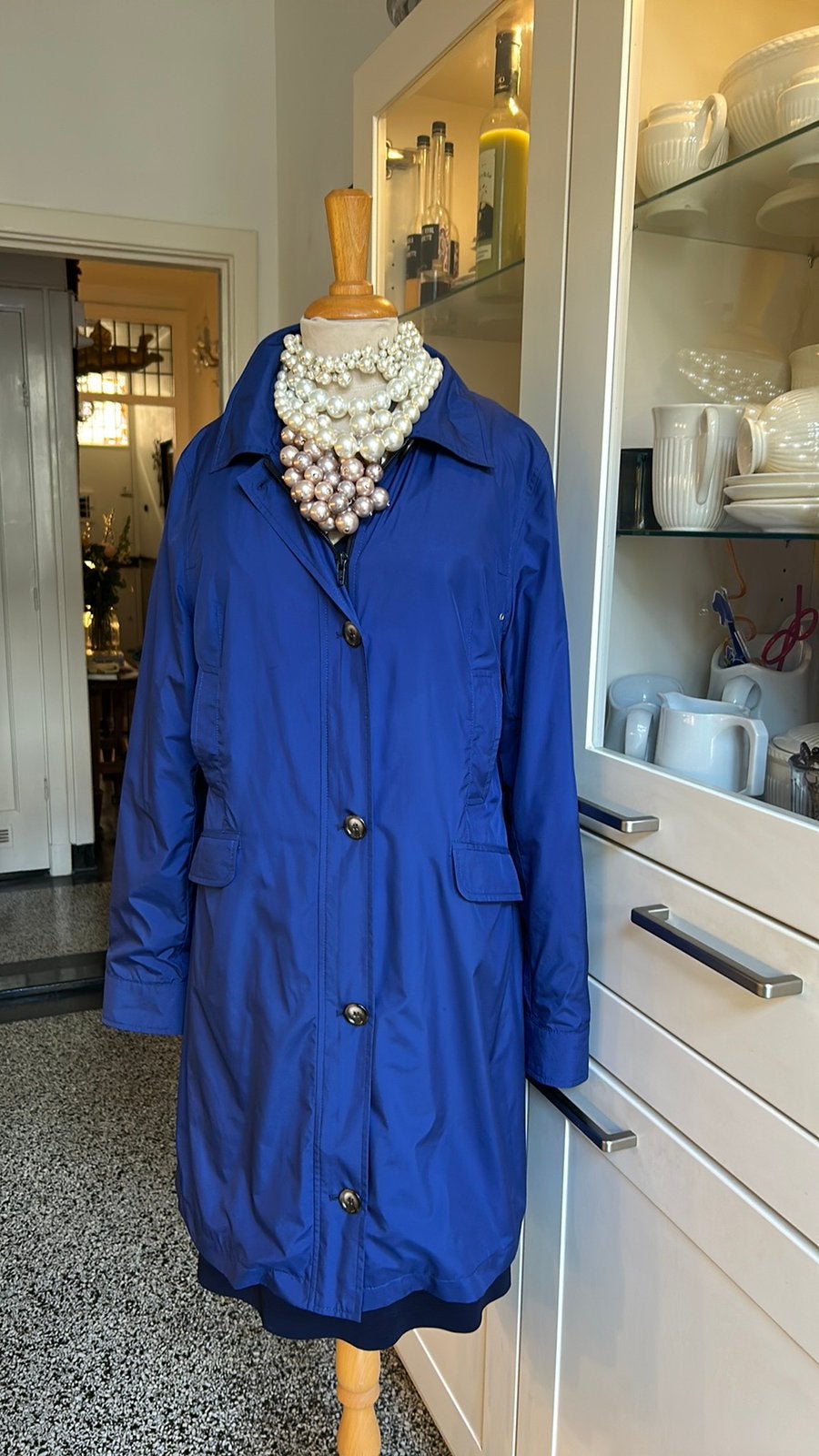 Royalblue SCAPA parka met 4 zakken mt 38 nieuwstaat, Ophalen of Verzenden, Nieuw, Maat 38/40 (M), Blauw
