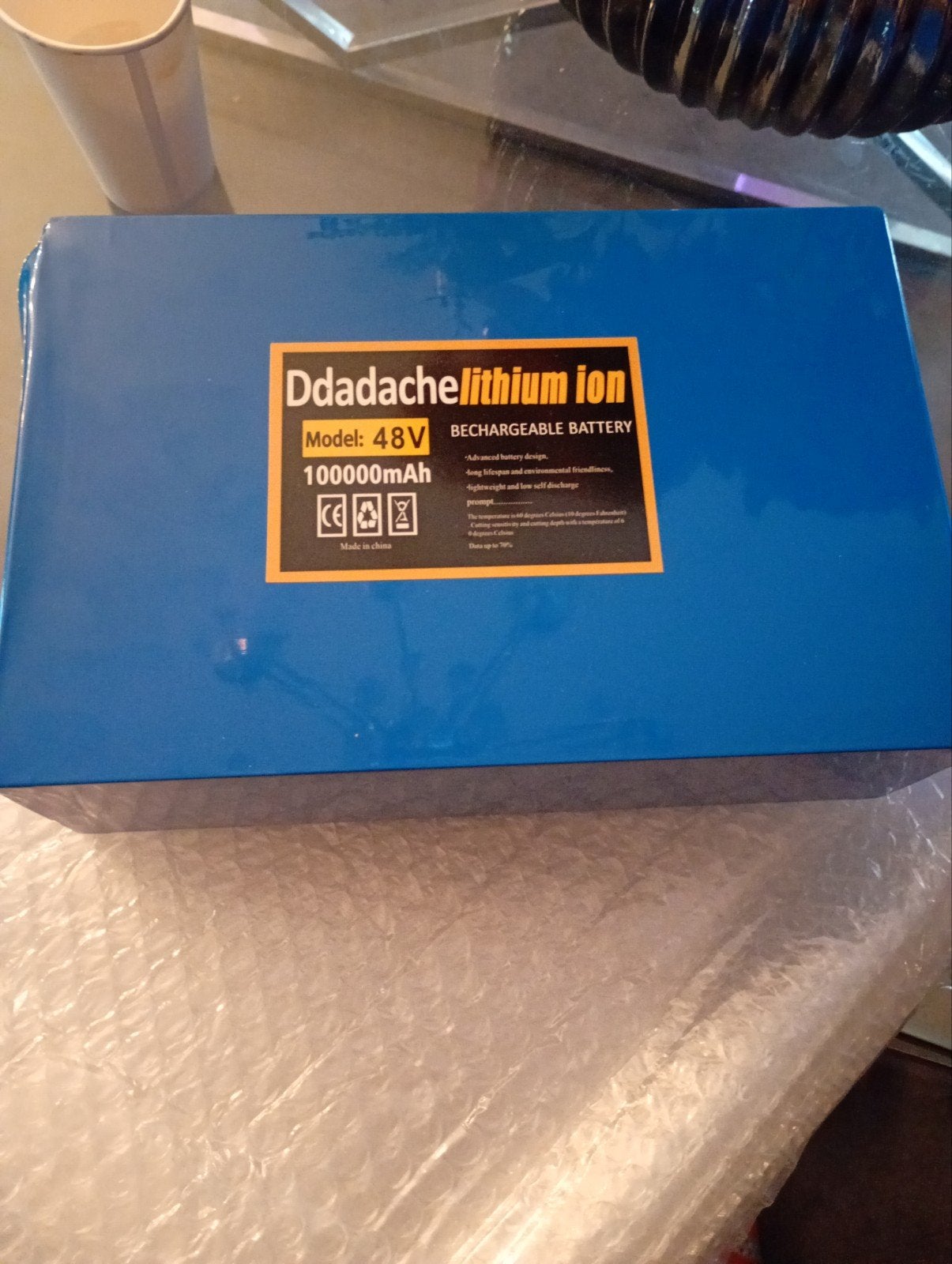 Ddadache Lithium-ion Accu 48V 100000mAh, Ophalen of Verzenden, Nieuw