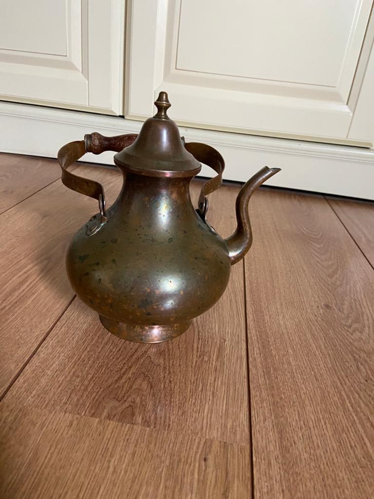 Koffiekan koper legering, Antiek en Kunst, Antiek | Koper en Brons, Ophalen of Verzenden, Koper