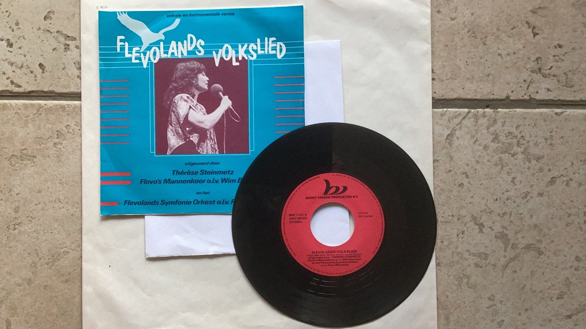 Single Flevolands Volkslied, Ophalen of Verzenden, Gebruikt, 7 inch, Volksmuziek