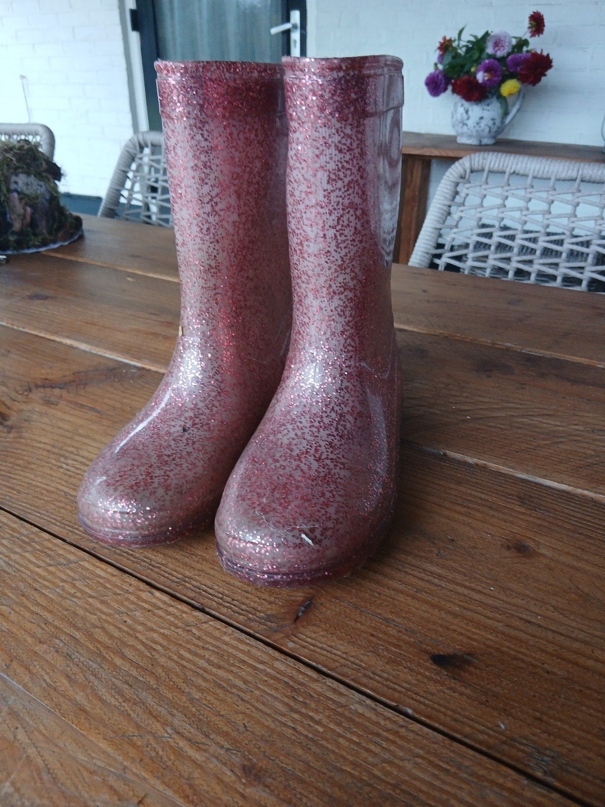 regenlaarzen maat 35 roze, Ophalen of Verzenden, Gebruikt, Meisje, Laarzen