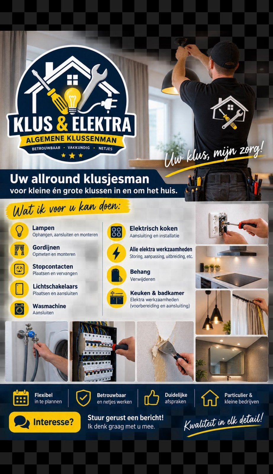 Allround Klusjesman & Elektricien | Elektra, Montage Kasten., Garantie, Meubels