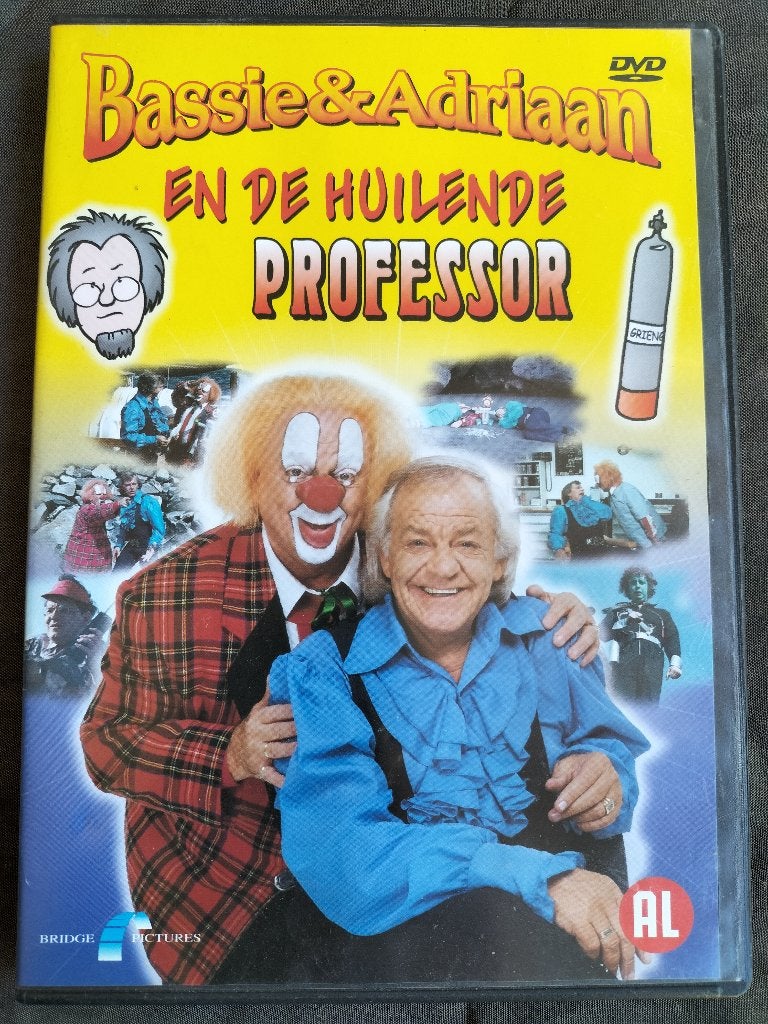 Bassie & Adriaan en de huilende professor, Alle leeftijden, Ophalen of Verzenden, Zo goed als nieuw, Film