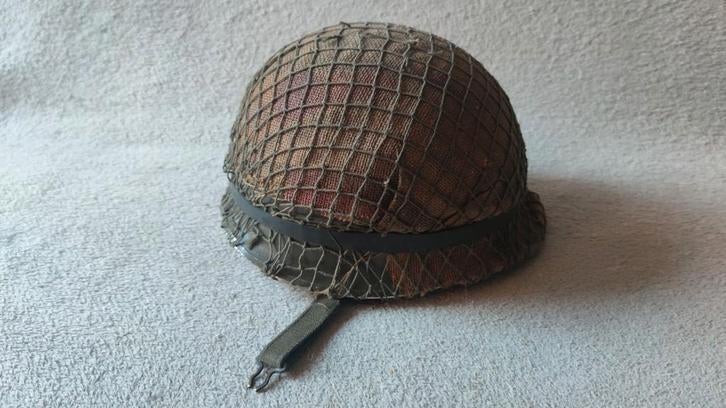 Nederlandse Legerhelm M53 met binnenhelm helmnet camouflage, Verzamelen, Militaria | Algemeen, Ophalen of Verzenden, Landmacht