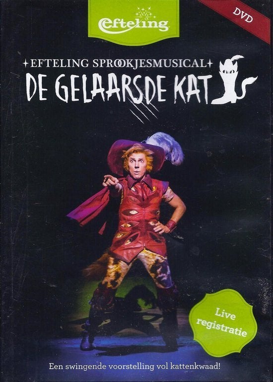 Efteling sprookjesmusical - De gelaarsde kat, Alle leeftijden, Ophalen of Verzenden, Zo goed als nieuw
