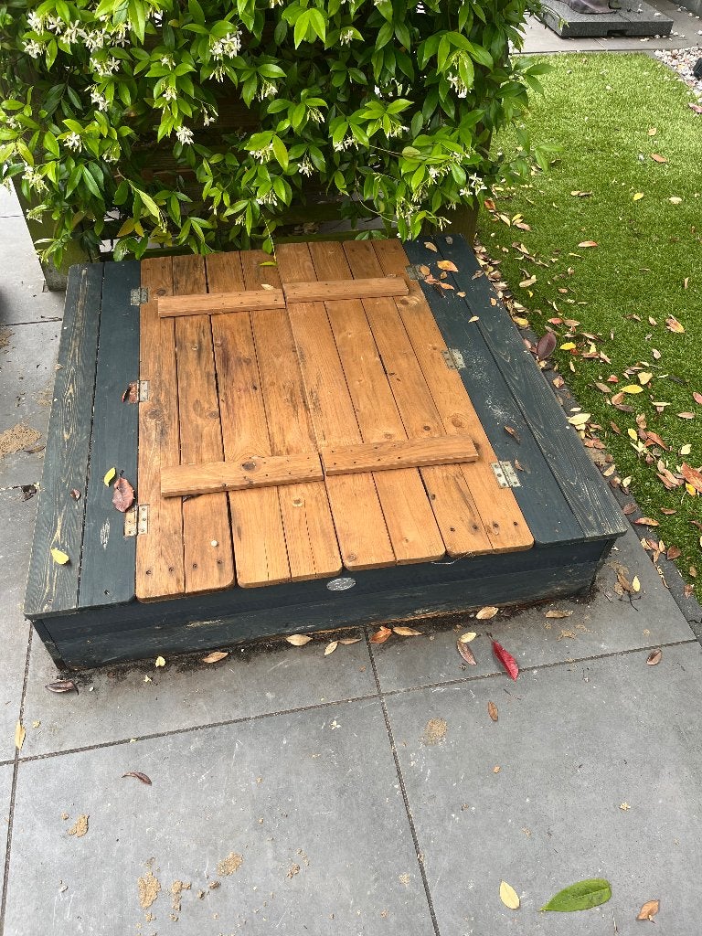 Zandbak, Ophalen, Gebruikt