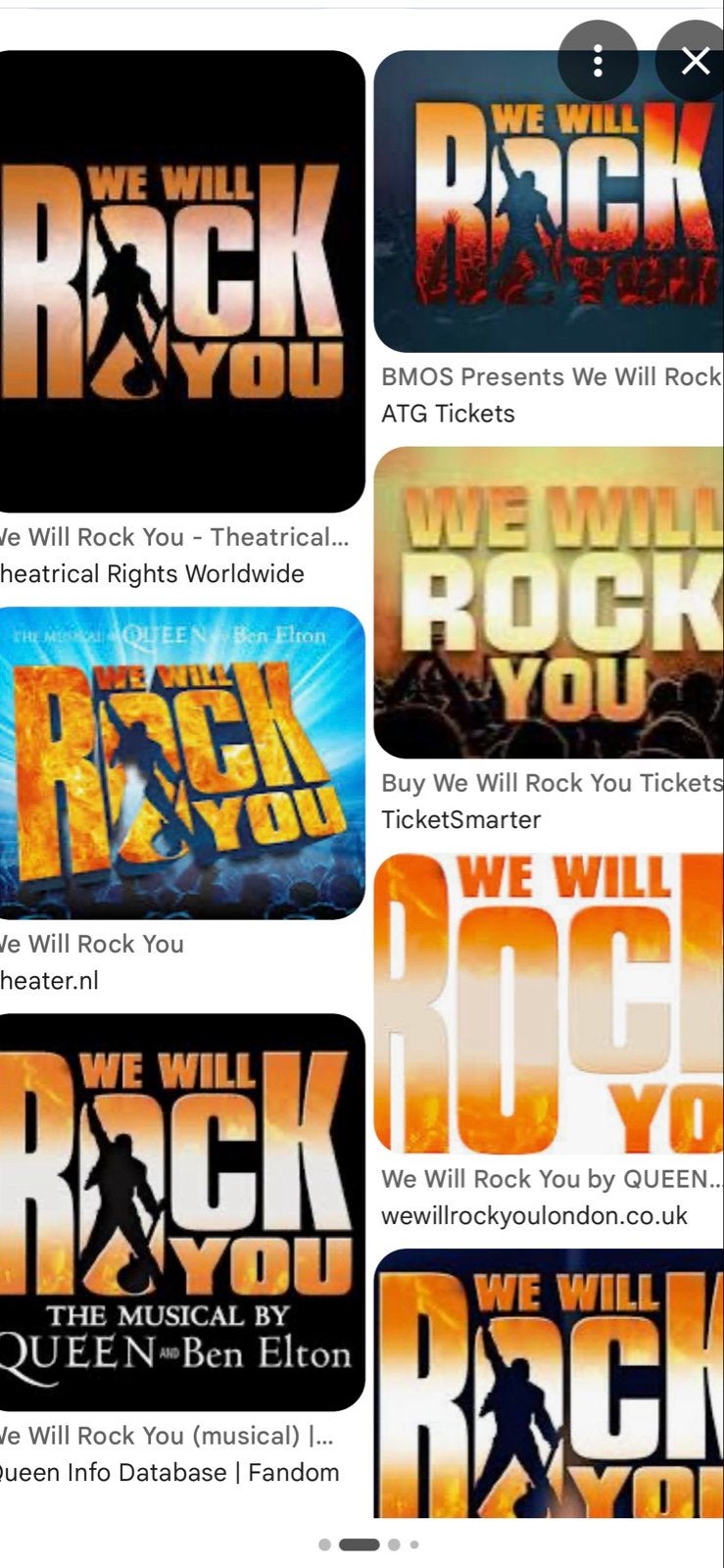 We will rock you musical 15 okt 2 pers, Twee personen, Oktober