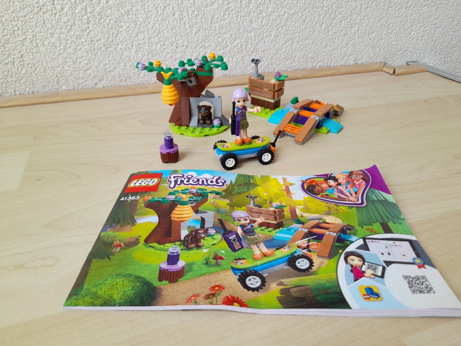 Lego Friends 41363 Mia's Bosavontuur - Complete set, Gebruikt, Lego, Friends, Ophalen of Verzenden