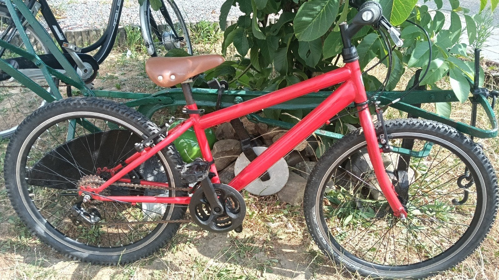 Kinderfiets cross fiets 24 inch 21 versnelling, Ophalen, 24 inch of meer, Gebruikt, Staal